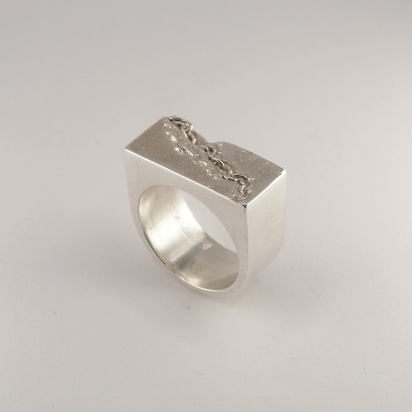 Chain D Ring (Size Q 1/2)