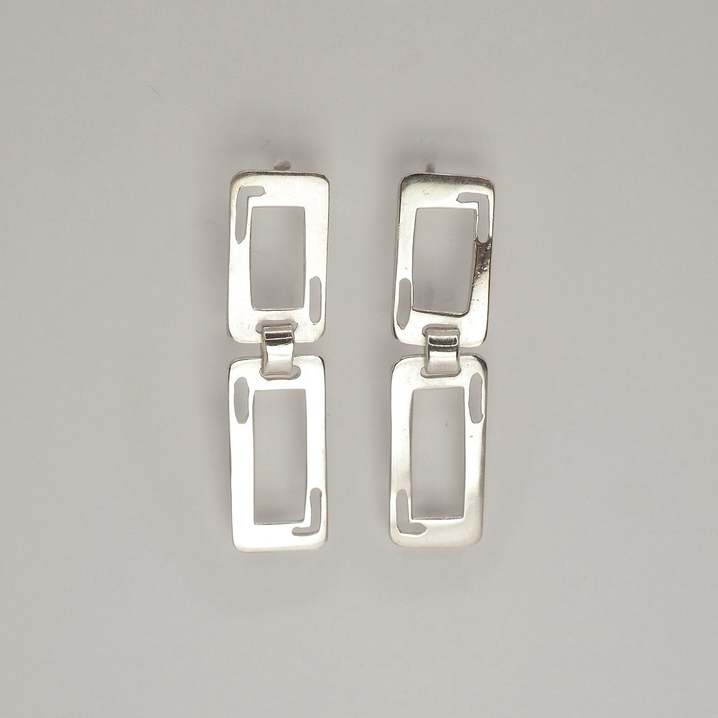 Rectangular Hinged Earrings