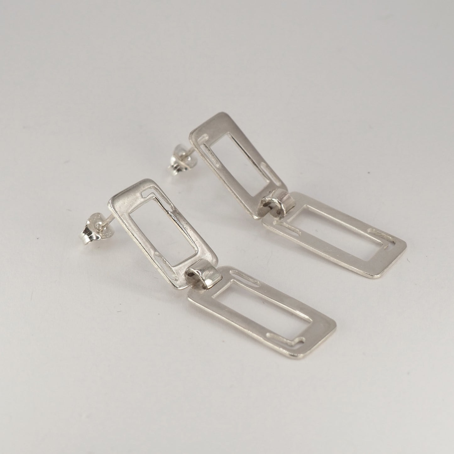 Rectangular Hinged Earrings